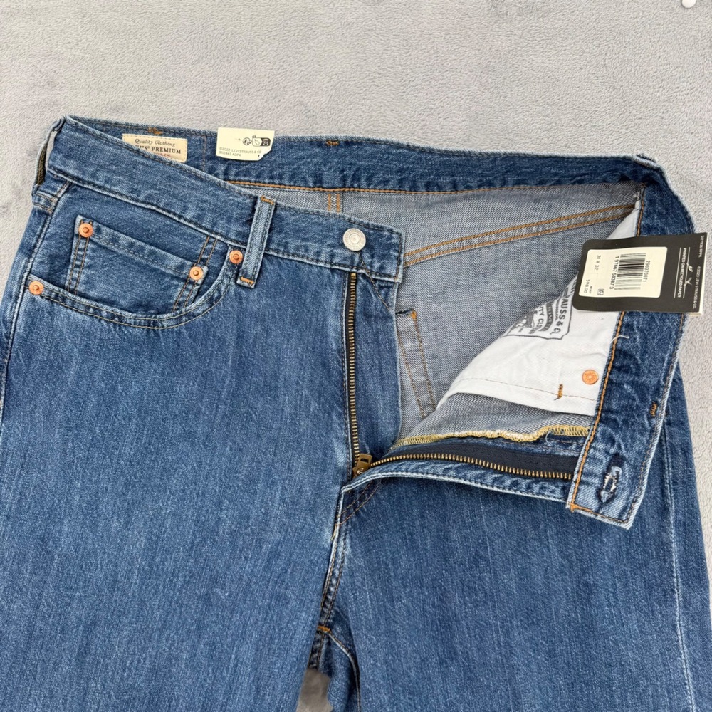 Levis Premium 568 Loose Straight Lightweight Linen Cotton Jeans Men's Sz 31x32 - Picture 4 of 16